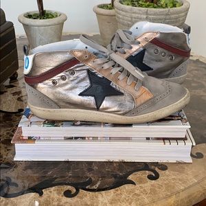 FreeBird by Steven Distressed MidTop Sneakers